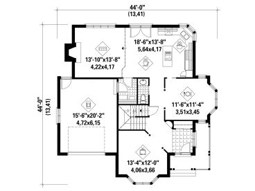 1st Floor Plan, 072H-0008