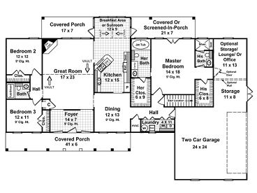 1st Floor Plan, 001H-0112