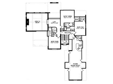 2nd Floor Plan, 029H-0040