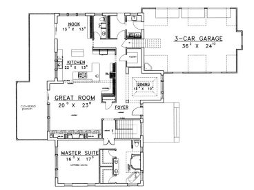 1st Floor Plan, 012H-0093
