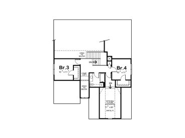 2nd Floor Plan, 031H-0428