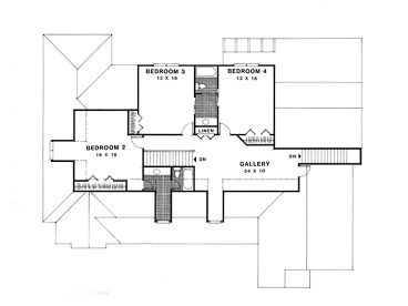 2nd Floor Plan, 007H-0113