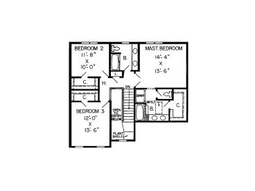 2nd Floor Plan, 047H-0010