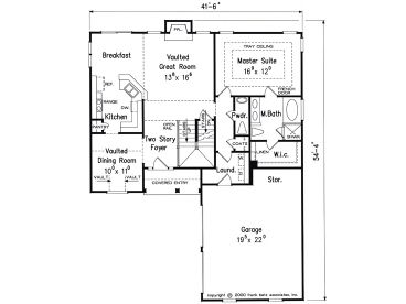 1st Floor Plan, 086H-0078