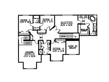 2nd Floor Plan, 026H-0048