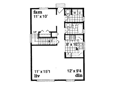 1st Floor Plan, 032H-0099