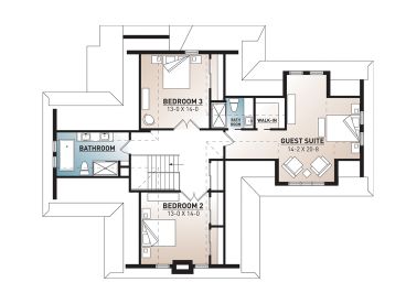 2nd Floor Plan, 027H-0454