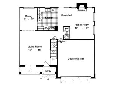 1st Floor Plan, 043H-0034