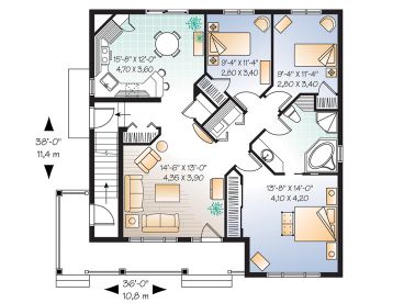 1st Floor Plan, 027M-0017
