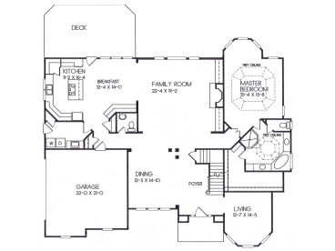 1st Floor Plan, 045H-0033
