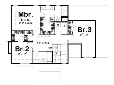 2nd Floor Plan, 050H-0404