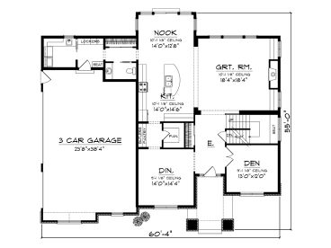 1st Floor Plan, 020H-0304