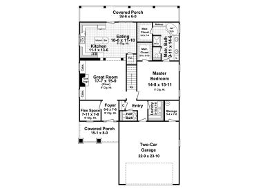1st Floor Plan, 001H-0183