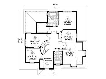2nd Floor Plan, 072H-0143