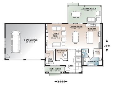 1st Floor Plan, 027H-0522