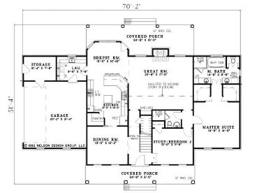 1st Floor Plan, 025H-0006