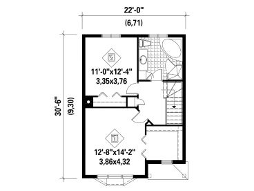 2nd Floor Plan, 072H-0028
