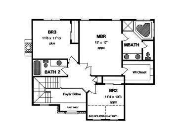2nd Floor Plan, 014H-0045