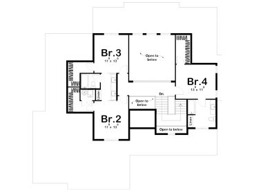 2nd Floor Plan, 050H-0225