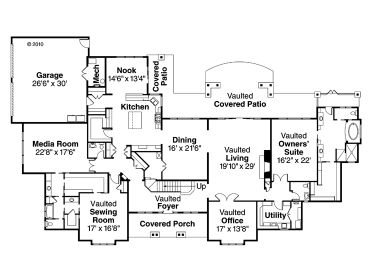 1st Floor Plan, 051H-0175