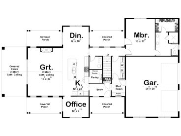 1st Floor Plan, 050H-0522
