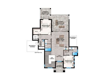 2nd Floor Plan, 069H-0099