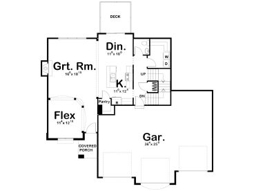 1st Floor Plan, 050H-0134