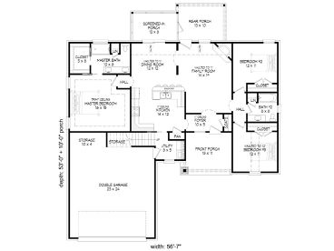 1st Floor Plan, 062H-0356