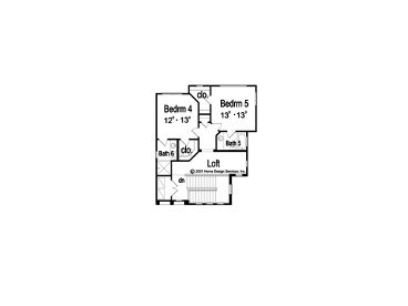 2nd Floor Plan, 043H-0234