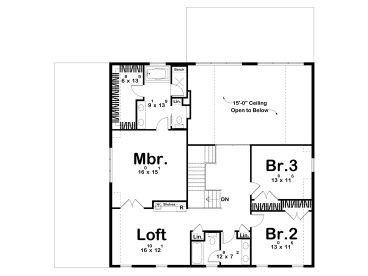 2nd Floor Plan, 050H-0544