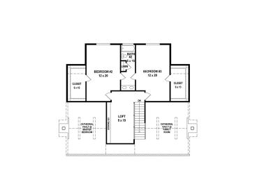 2nd Floor Plan, 006H-0167