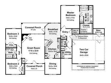 1st Floor Plan, 001H-0068