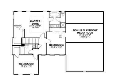 2nd Floor Plan, 007H-0051
