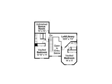 2nd Floor Plan, 051H-0009