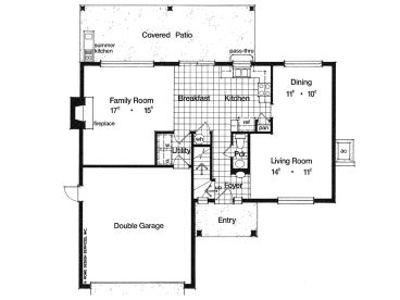 1st Floor Plan, 043H-0075