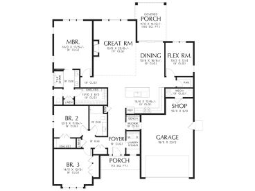 Floor Plan, 034H-0487
