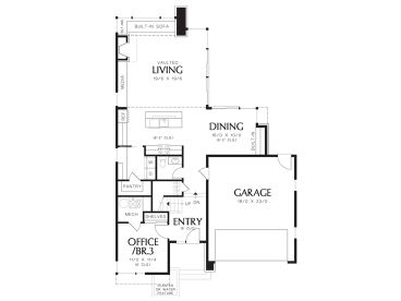 1st Floor Plan, 034H-0234