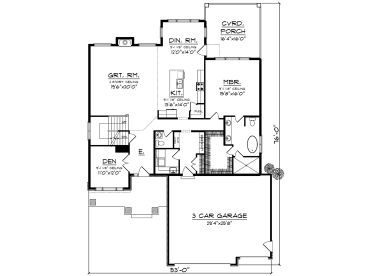 1st Floor Plan, 020H-0451