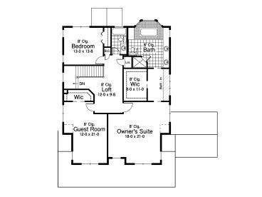 2nd Floor Plan, 023H-0132