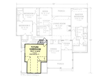 2nd Floor Plan, 059H-0054