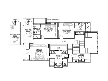 3rd Floor Plan, 070H-0070