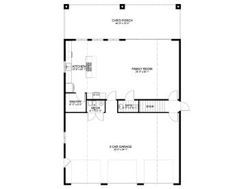 1st Floor Plan, 065H-0108