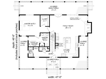 1st Floor Plan, 062H-0304