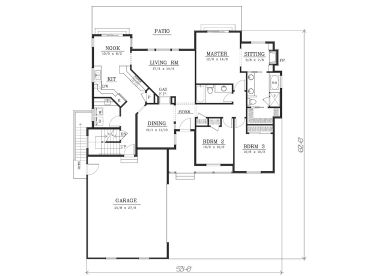 1st Floor Plan, 026H-0099
