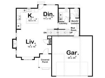 1st Floor Plan, 050H-0273