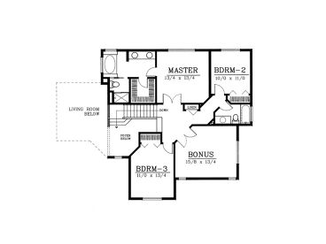 2nd Floor Plan, 026H-0079
