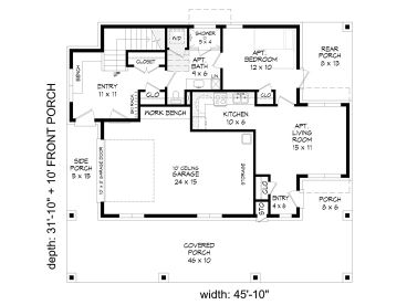 1st Floor Plan, 062H-0323