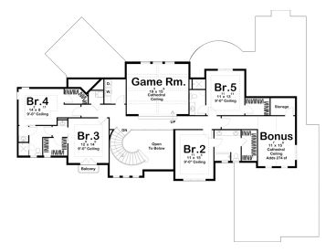 2nd Floor Plan, 050H-0216