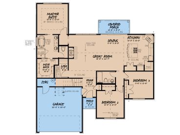 1st Floor Plan, 074H-0188