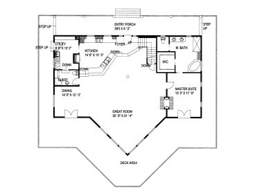 1st Floor Plan, 012H-0128